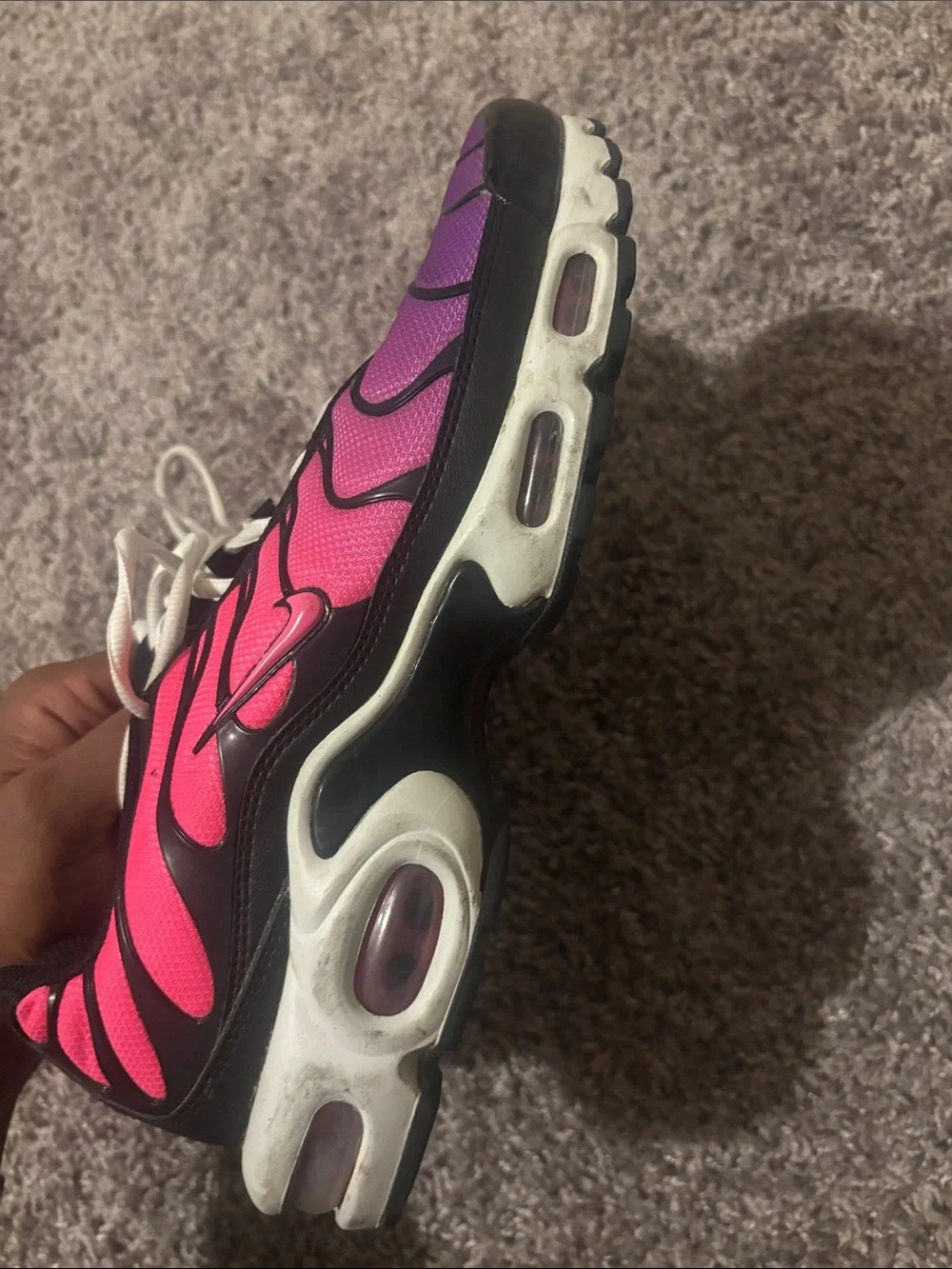 Nike Women's Pink to Purple Gradient Running Sneakers